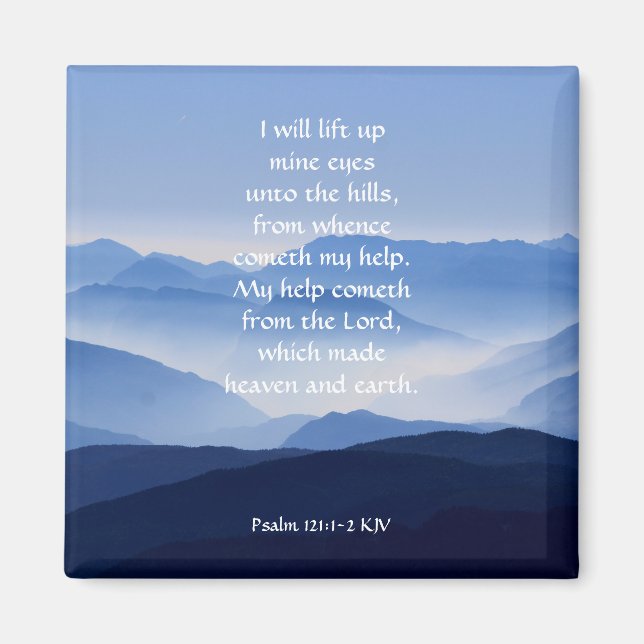 Íman Salm 121:1-2 Minha ajuda vem do LORD (Frente)