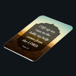 Íman Salm 121 - minha ajuda vem do LORD<br><div class="desc">Salmo 121 - minha ajuda vem do design LORD Magnet BeauLinda com Salm 123 - Eu levanto meus olhos para as colinas; minha ajuda vem do LORD. Tem uma imagem muito inspiradora no fundo com o salmo escrito. É PERSONALIZÁVEL, e você pode mudar todas as palavras. Excelente como presente para...</div>
