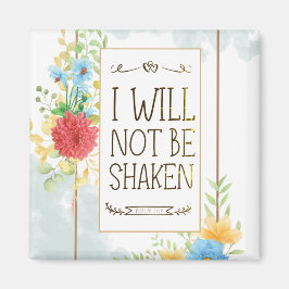 Íman Salm 16 8 Não serei Shaken Bíblia Christian