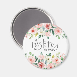 Íman Salm 23:3 Ele Restaura minha Bíblia de Alma Verso