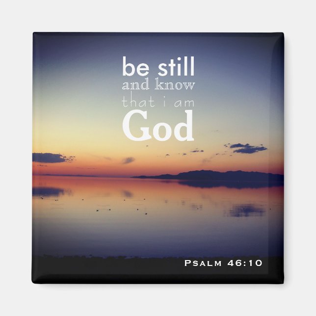 Íman Salm 46:10 "Be still" Excelente Salt Lake, Utah (Frente)