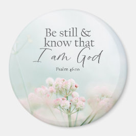 Íman Salm 46:10 Esteja quieto e saiba que sou Deus Bíbl