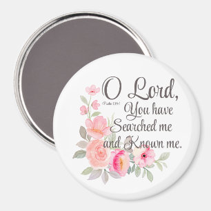 Íman Salmo 139:1 O Senhor Você me procurou Flor