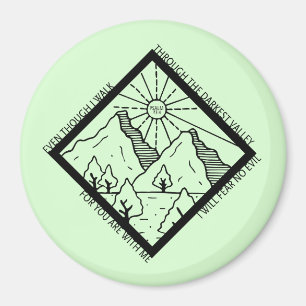 Íman Salmo 23 4 Medo Sem Bíblia Cristã Mau Verso