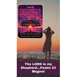 Íman Salmo 23 Árvore Sunset