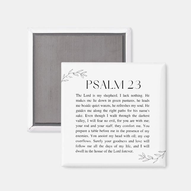 Íman Salmo 23 O Senhor é Meu Pastor (Front/Back)