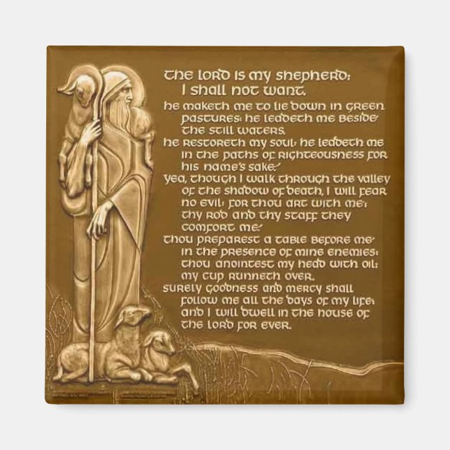 Íman Salmo 23 O Senhor é o meu Pastor (Frente)