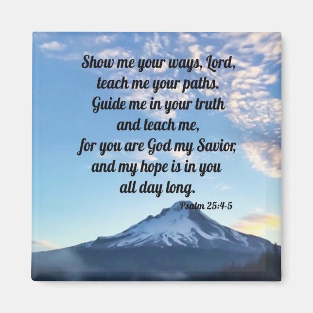 Íman Salmo 25:4-5 (Frente)