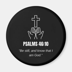 Íman Salmo 46:10 KJV Versículo Bíblico Minimalista