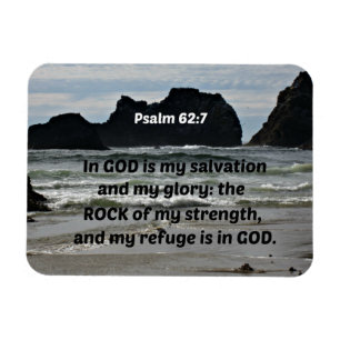 Íman Salmo 62:7 Em Deus está minha salvação e minha gló