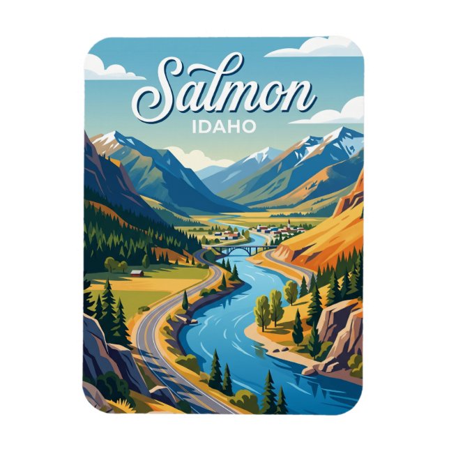 Íman Salmon River Scenic Byway Idaho (Vertical)