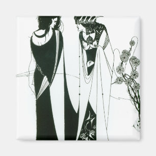 Íman Salome com sua mãe, Herodias, 1894 (litho) (b