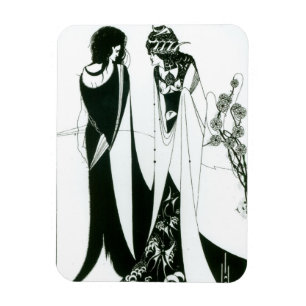 Íman Salome com sua mãe, Herodias, 1894 (litho) (b
