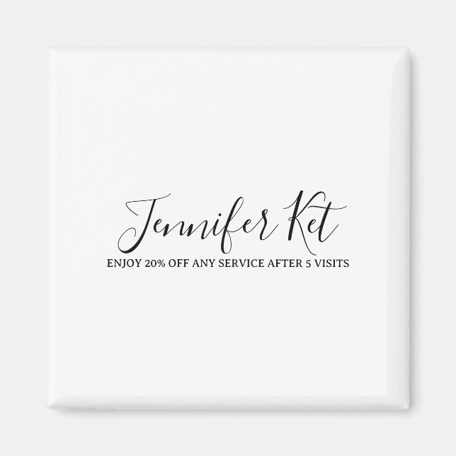 Íman Salon spa business discount offer website visits a (Frente)