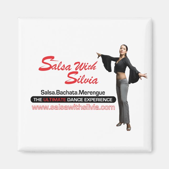 Íman Salsa Com Silvia Magnet (Frente)