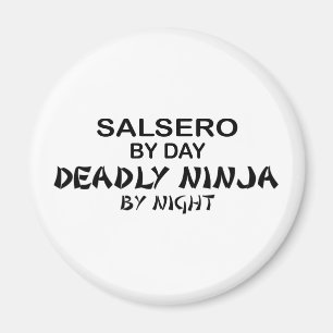 Íman Salsero Ninja mortal em a noite