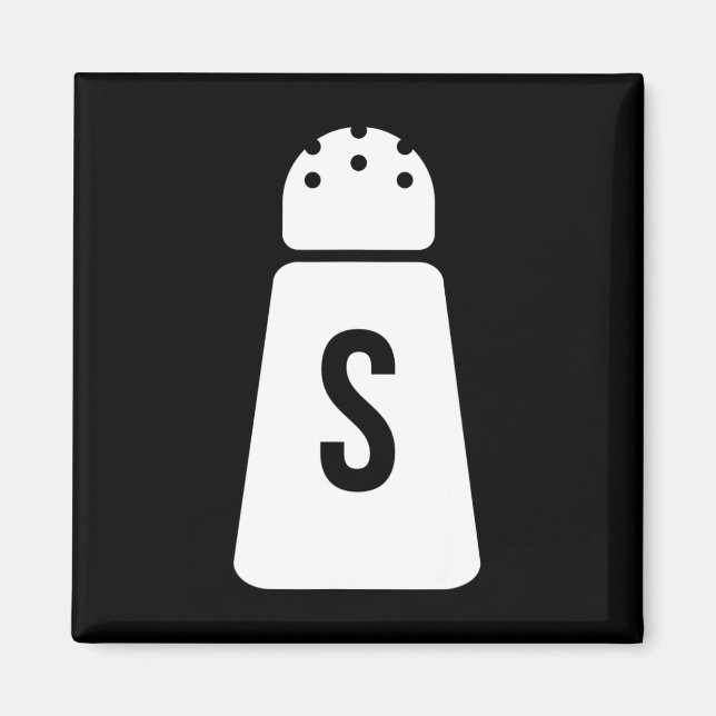 Íman Salt E Pepper Agitam Casais Engraçados (Frente)