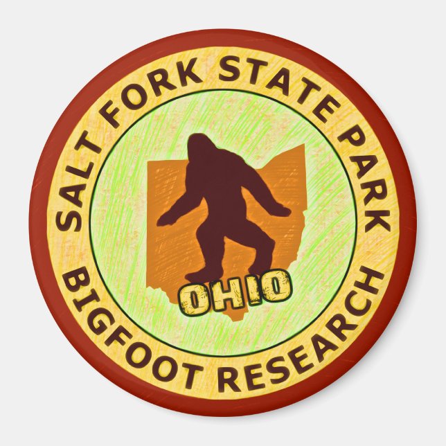 Íman Salt Fork State Park Bigfoot Research (Frente)