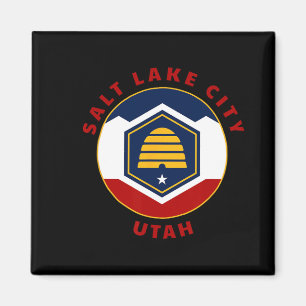 Íman Salt Lake City Utah Novo Ut Bandeira Colmeia Féria