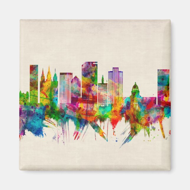 Íman Salt Lake City Utah Skyline (Frente)