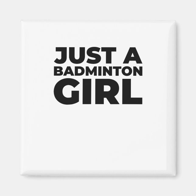 Íman Salto da Equipe de Badminton Shuttle - Apenas Um B (Frente)