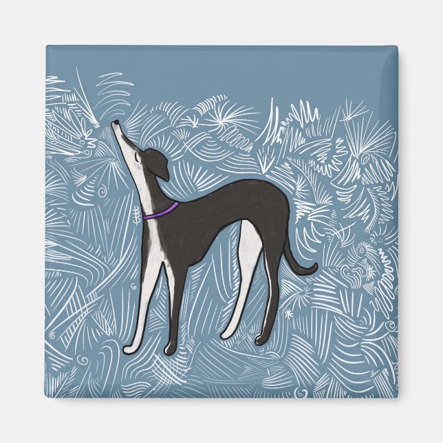 Íman Saluki Greyhound (Frente)