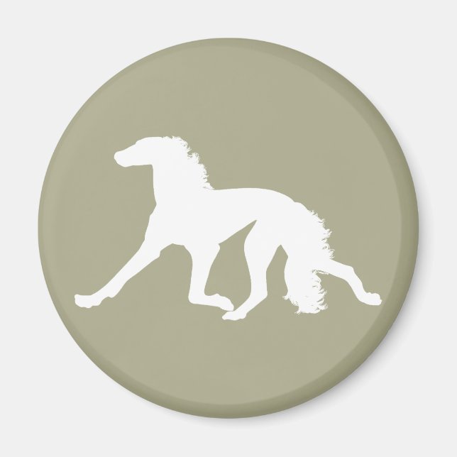Íman Saluki Silhouette (Frente)
