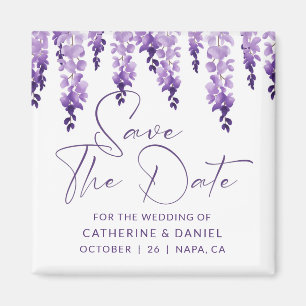 Íman Salvar A Data Casamento Wisteria Lilac Wisteria