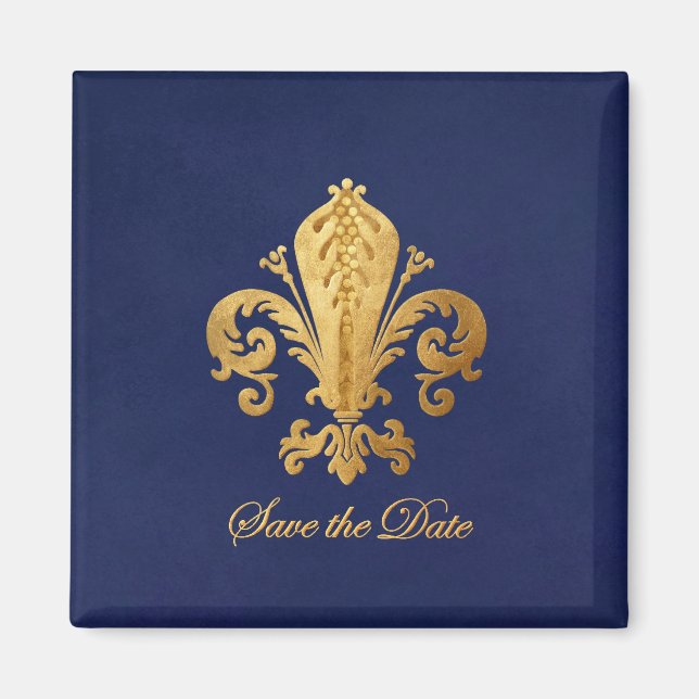 Íman Salvar a data Fleur-de-lis (Frente)
