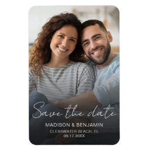 Íman Salvar a Data Foto Casamento Noivado Personalizado