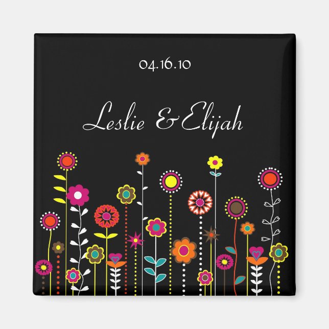 Íman Salvar a data - ímã de casamento (Frente)