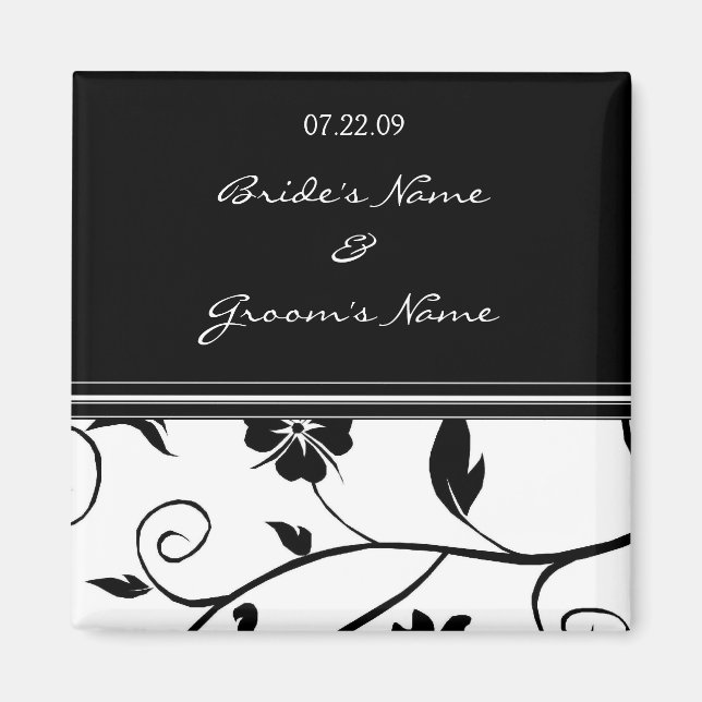 Íman Salvar a data - ímã de casamento (Frente)