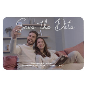 Íman Salvar a Data Ímã de Foto Personalizado - Personal