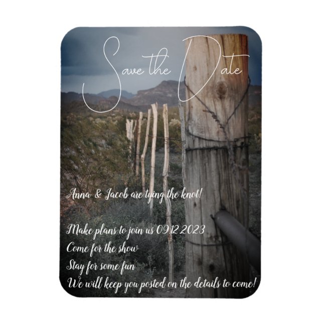 Íman Salvar a data - ímã flexível (Vertical)