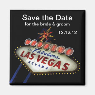 Íman Salvar a data Las Vegas que Wedding o ímã