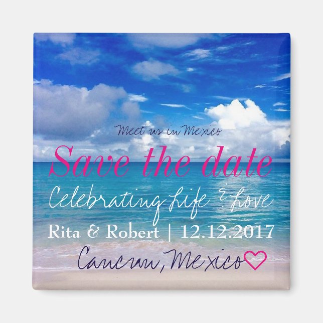 Íman Salvar a data | Magnet | casais apaixonados (Frente)