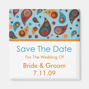 Íman Salvar a data - Paisley