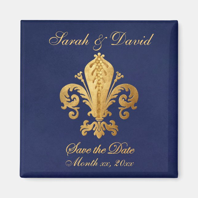 Íman Salvar a data personalizável (Frente)