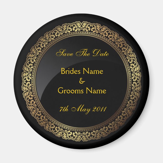 Íman Salvar a imã de geladeira de Data (Frente)