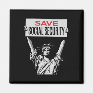 Íman Salvar a Segurança Social - Estátua da Liberdade -