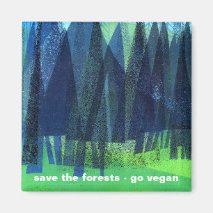 Íman salvar as florestas - vai o vegan