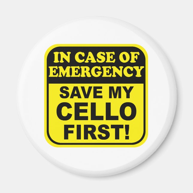 Íman Salvar Meu Cello (Frente)