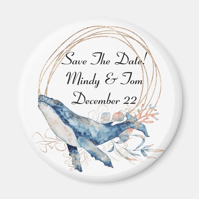 Íman Salvar o ímã costeiro de data (Frente)