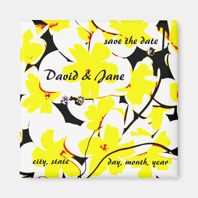 Íman salvar o ímã de buquê de data (Frente)