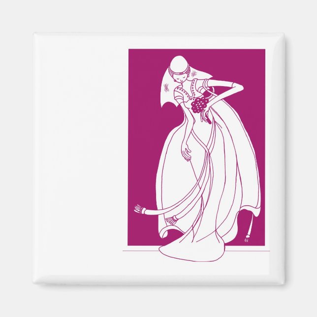 Íman Salvar o lembrete de casamento de data (Frente)