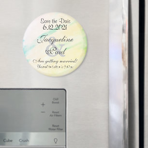 Íman Salvar os ímãs tropicais da aguarela da data