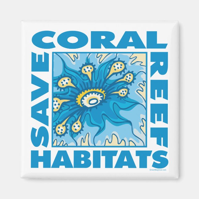 Íman Salvar recifes de coral (Frente)