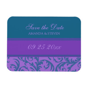 Íman Salve a Data de Casamento com Teal de Magnet
