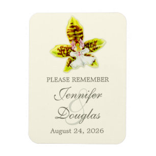 Íman Salve a data do ímã orquídeo