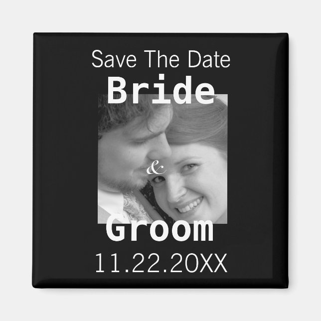 Íman Salve A Data Do Seu Magnete De Fotografias - (Frente)